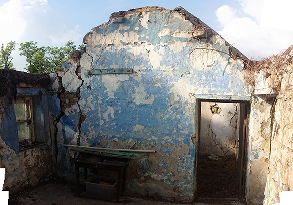 kitchen wall minus roof
